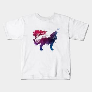 Wolf and nature Kids T-Shirt